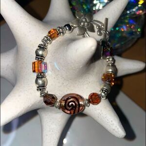 54.  Bella Dolce, sterling Silver and Chrystal bracelet